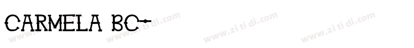 Carmela BC字体转换